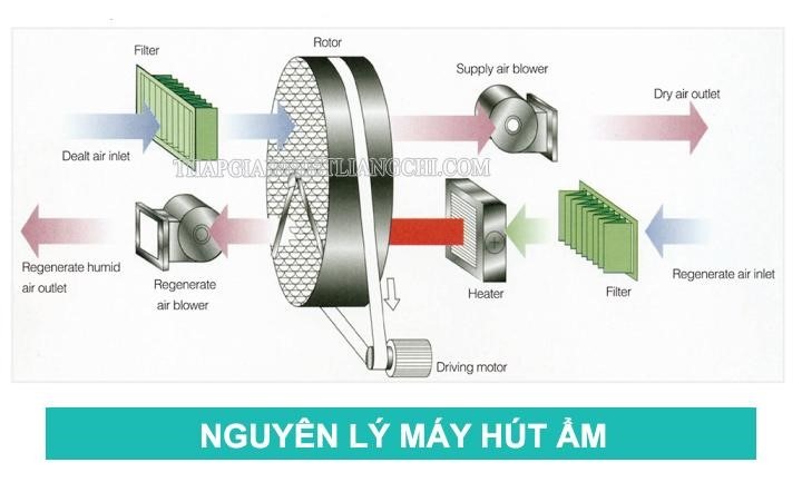 nguyên lý máy hút ẩm