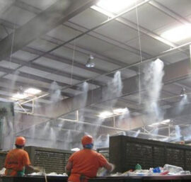 hệ thống phun sương làm mát trong nhà