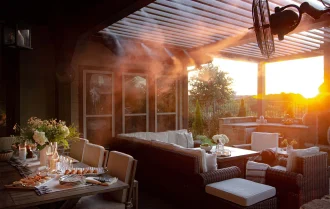 hệ thống phun sương làm mát nhà