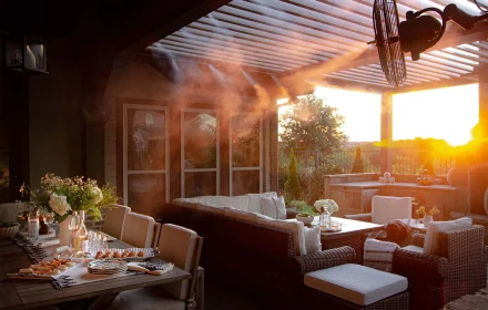 hệ thống phun sương làm mát nhà