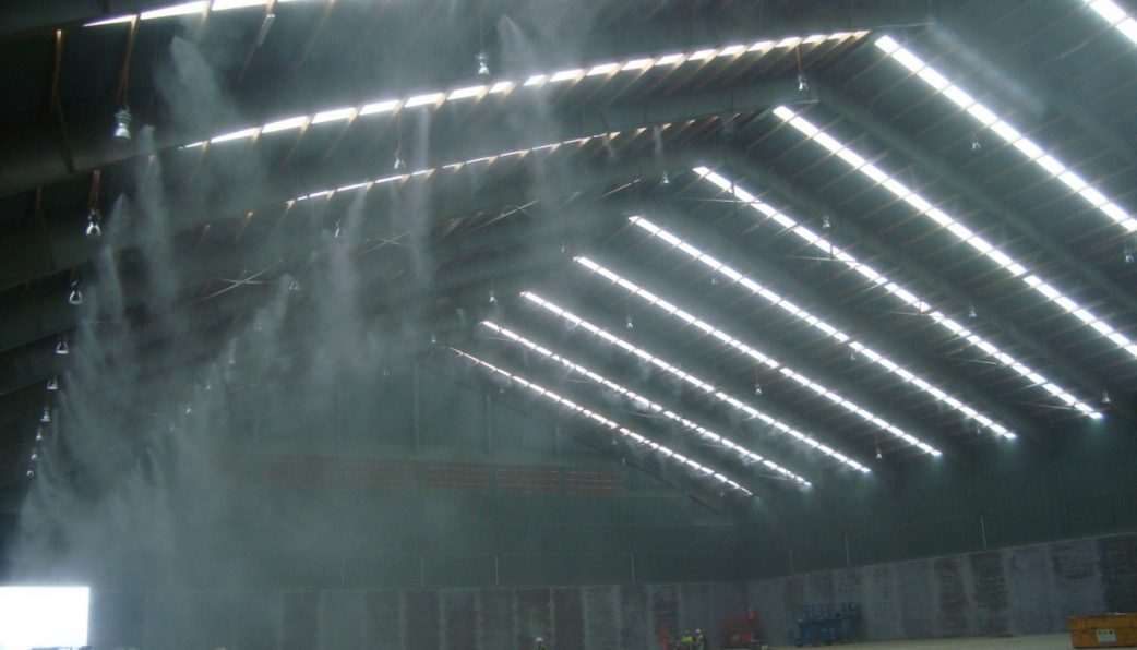 hệ thống phun sương mái nhà