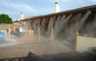 lắp hệ thống phun sương