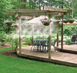 máy bơm phun sương tưới lan