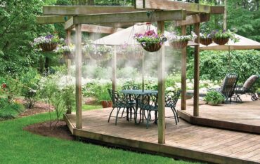 máy bơm phun sương tưới lan