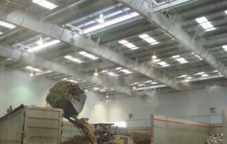 hệ thống phun sương làm mát mái tôn