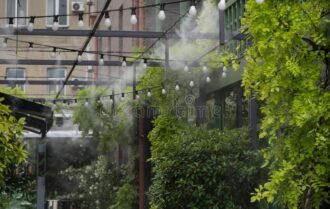 hệ thống phun sương tưới lan