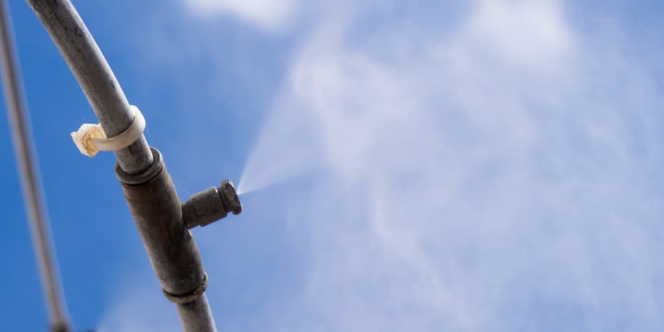 lắp máy phun sương