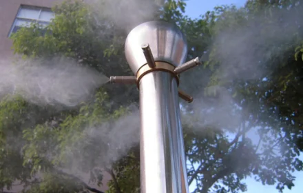 lắp phun sương làm mát