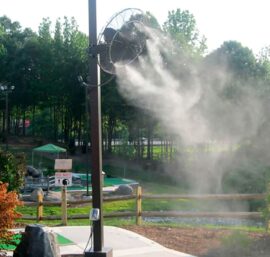 hệ thống phun sương tưới rau