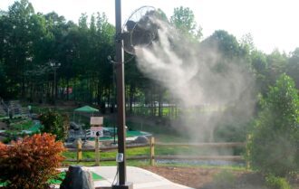 hệ thống phun sương tưới rau