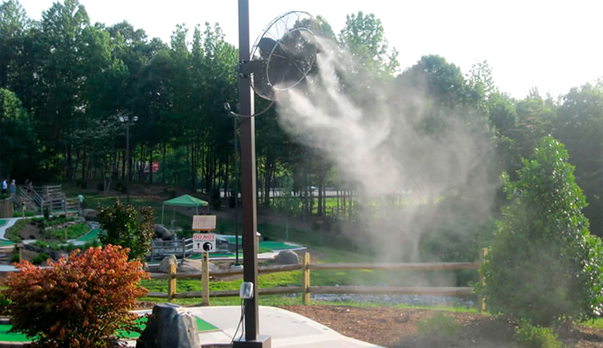 hệ thống phun sương tưới rau