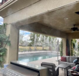 Lắp đặt máy phun sương quán cafe