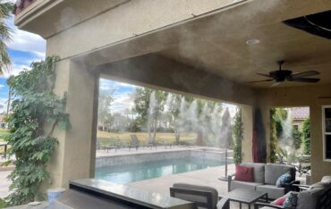 Lắp đặt máy phun sương quán cafe