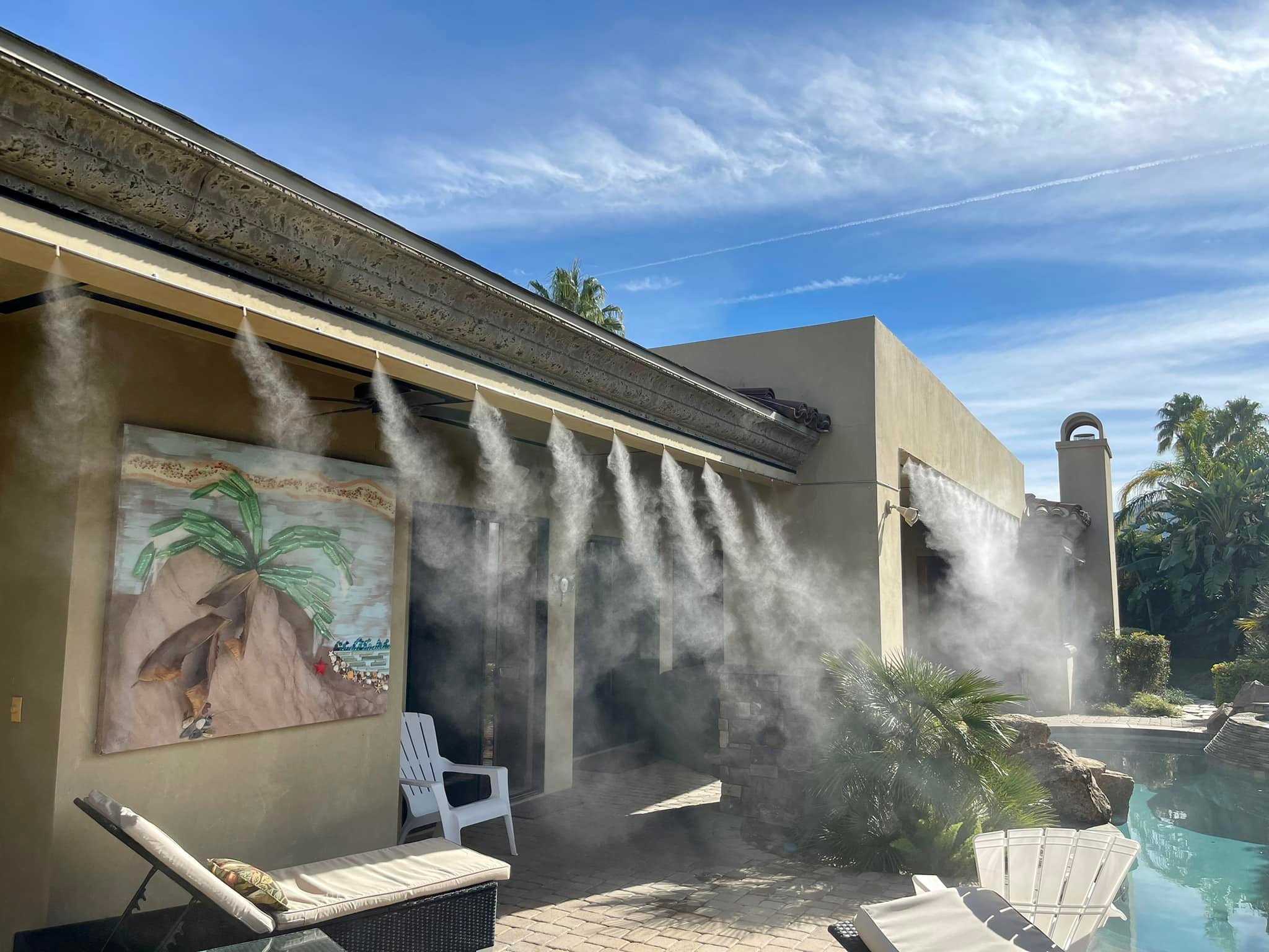 hệ thống phun sương gia đình